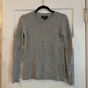 Ribbed wool-blend sweater
